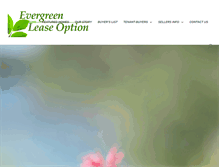 Tablet Screenshot of evergreenleaseoption.com